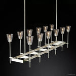 Torche Sculpted Glow Rectangular Chandelier 54"