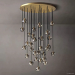 Boule De Radiant Crystal Cluster Chandelier 40"
