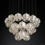 Boule De Radiant Crystal Cluster Chandelier 24"