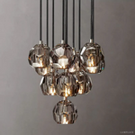 Boule De Radiant Crystal Cluster Chandelier 14"