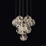 Boule De Radiant Crystal Cluster Chandelier 14"