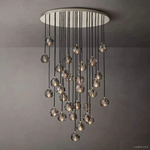 Boule De Radiant Crystal Cluster Chandelier 40"