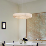 Alabaster Natural Glow Round Chandelier