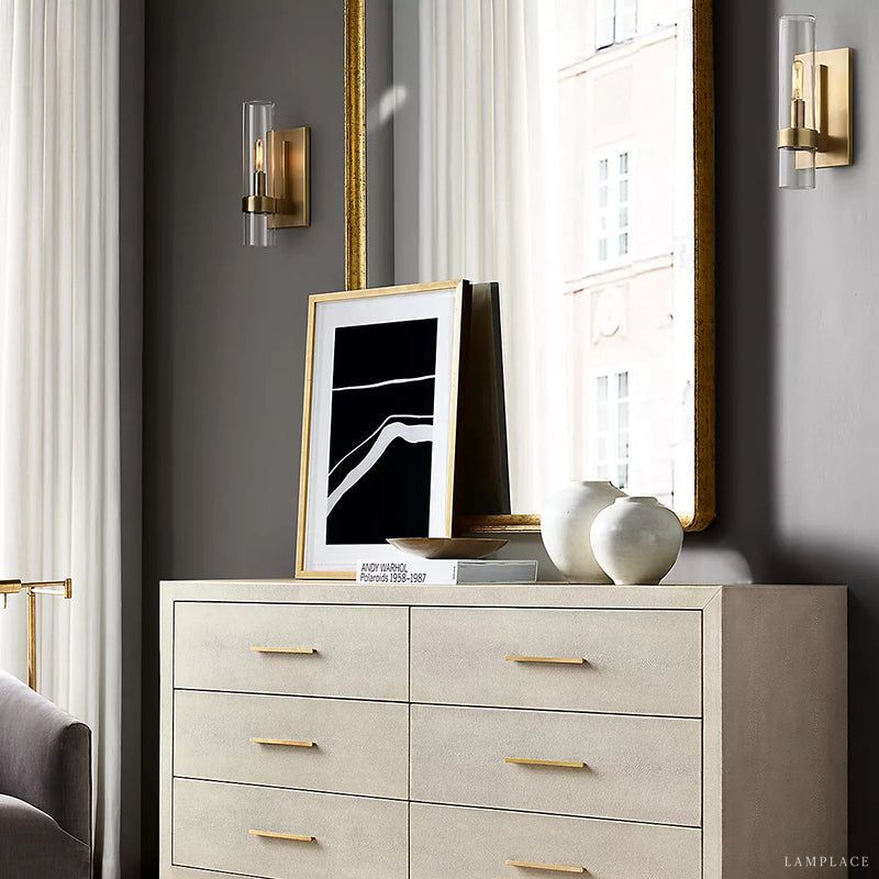 Ravelle Clear Glass Double Wall Sconce