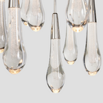 Soltaire Raindrop Glass Linear Chandelier