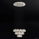 Boule De Radiant Crystal Cluster Chandelier 24"