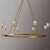 Torche Sculpted Glow Round Chandelier 58"