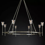 Torche Sculpted Glow Round Chandelier 58"