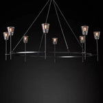 Torche Sculpted Glow Round Chandelier 58"