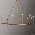 Torche Sculpted Glow Round Chandelier 70"