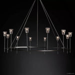 Torche Sculpted Glow Round Chandelier 70"