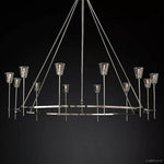 Torche Sculpted Glow Round Chandelier 70"