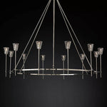Torche Sculpted Glow Round Chandelier 70"