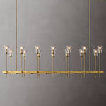 Torche Sculpted Glow Rectangular Chandelier 67"