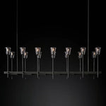 Torche Sculpted Glow Rectangular Chandelier 67"