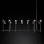 Torche Sculpted Glow Rectangular Chandelier 67"