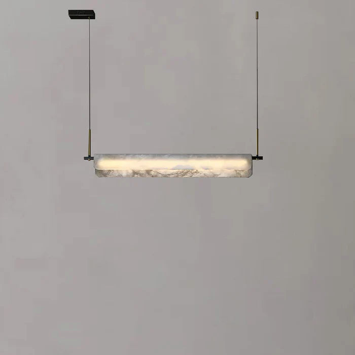 Alabaster Studio Folded Linear Chandelier
