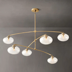 Cabrette Float Glass Mobile Round Chandelier 60"