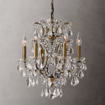 Rococo Vintage Crystal Round Chandelier 18"