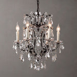 Rococo Vintage Crystal Round Chandelier 18"