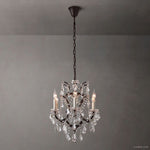 Rococo Vintage Crystal Round Chandelier 18"