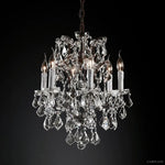 Rococo Vintage Crystal Round Chandelier 18"