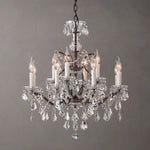Rococo Vintage Crystal Round Chandelier 28"
