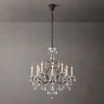 Rococo Vintage Crystal Round Chandelier 28"