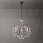Rococo Vintage Crystal Round Chandelier 28"