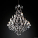 Rococo Vintage Crystal Round Chandelier 72"