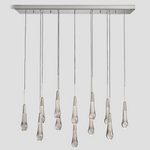 Soltaire Raindrop Glass Linear Chandelier