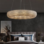 Halo Stranded Crystal Round Chandelier 59"