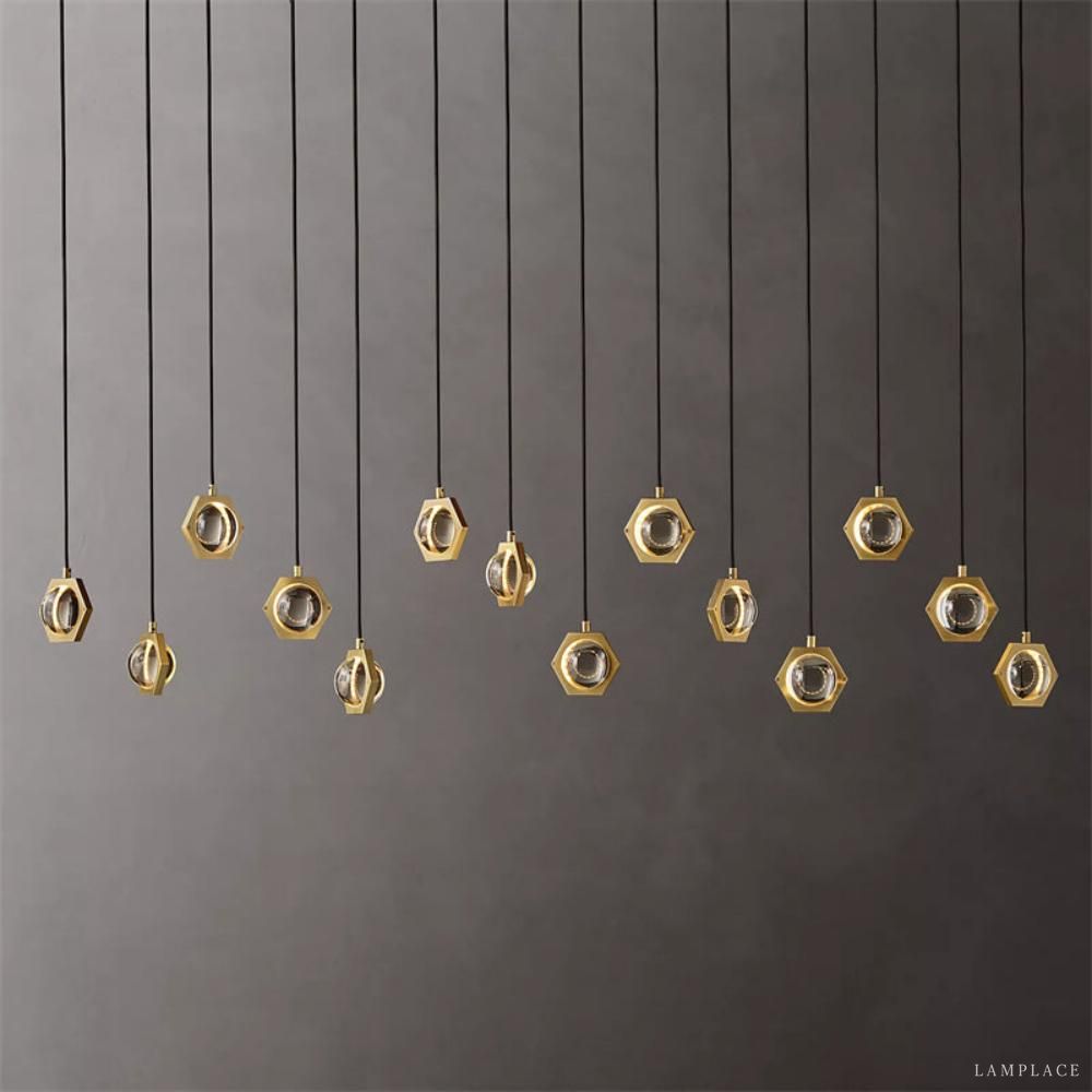 Eclatant Celestial Orbit Linear Chandelier 54"