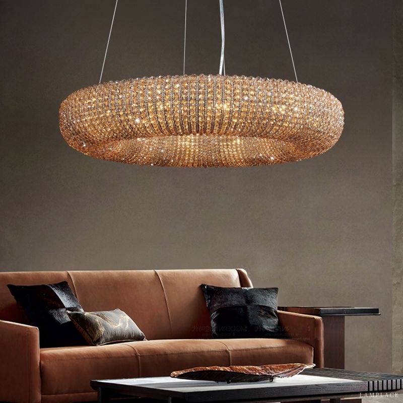 Halo Stranded Crystal Round Chandelier 32"