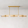 Savile Crystal Block Linear Chandelier 72"