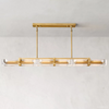 Savile Crystal Block Linear Chandelier 72"