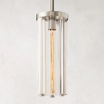 Savile Crystal Block Round Pendant Light