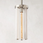 Savile Crystal Block Round Pendant Light