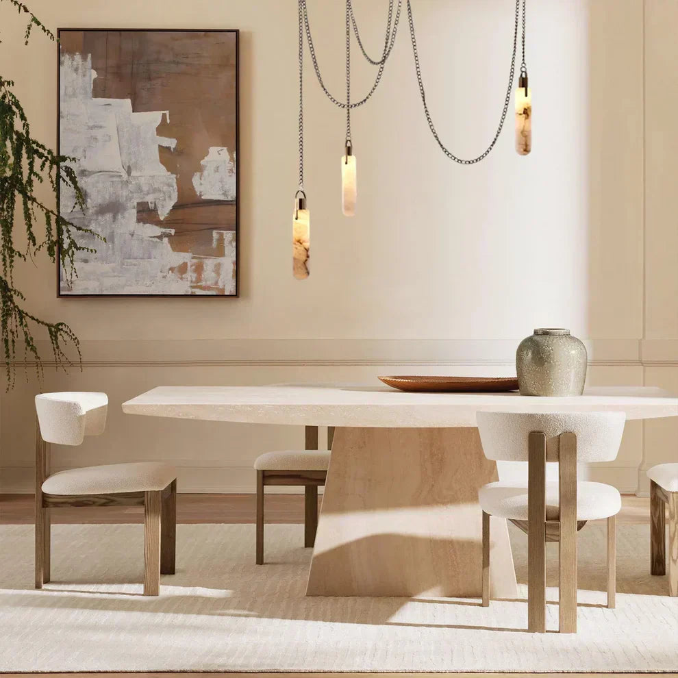 Alabaster Flint 3 Light Pendant Light