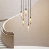 Alabaster Flint 5 Light Round Chandelier