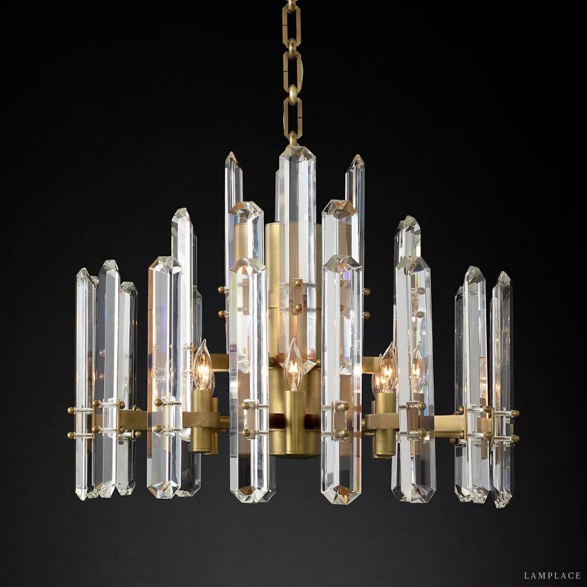 Monclair Radiant Crystal Round Chandelier 24"