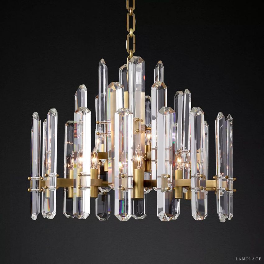 Monclair Radiant Crystal Round Chandelier 24"