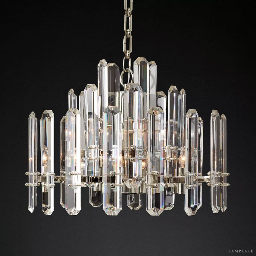 Monclair Radiant Crystal Round Chandelier 24"