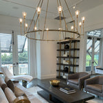 Torche Sculpted Glow Round Chandelier 46"