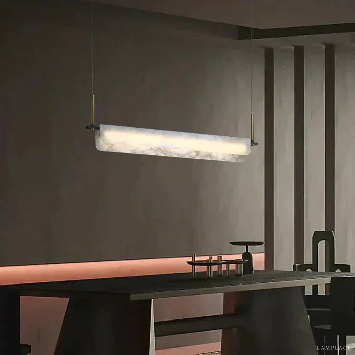 Alabaster Studio Folded Linear Chandelier