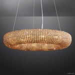 Halo Stranded Crystal Round Chandelier 41"