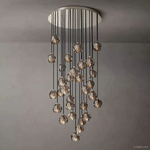 Boule De Radiant Crystal Cluster Chandelier 30"