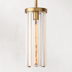 Savile Crystal Block Round Pendant Light