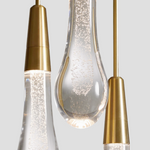 Soltaire Raindrop Glass Round Chandelier