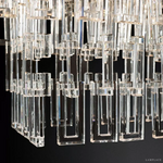 Marignan Modern Crystal Tiered Rectangle Chandelier 60"